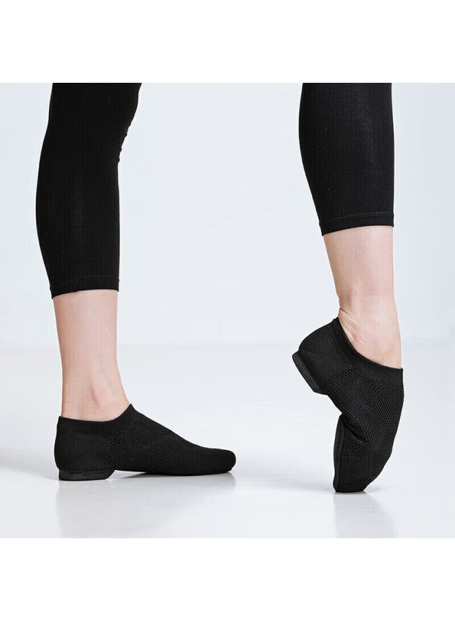 Sansha Sansha Ballet Teacher Shoes, Jazz Dance Shoes With Soft Soles, Breathable Flyknit Upper, Modern Dance Practice Shoes, Black, Size 37 - Image 4