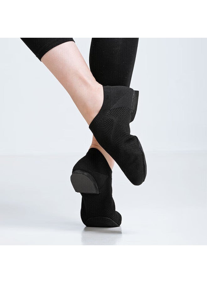 Sansha Sansha Ballet Teacher Shoes, Jazz Dance Shoes With Soft Soles, Breathable Flyknit Upper, Modern Dance Practice Shoes, Black, Size 37 - Image 5
