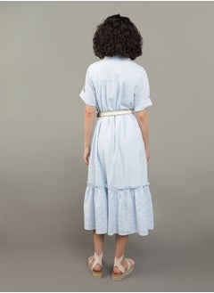 American Eagle AE Ruffle Shirt Midi Dress  - Image 3