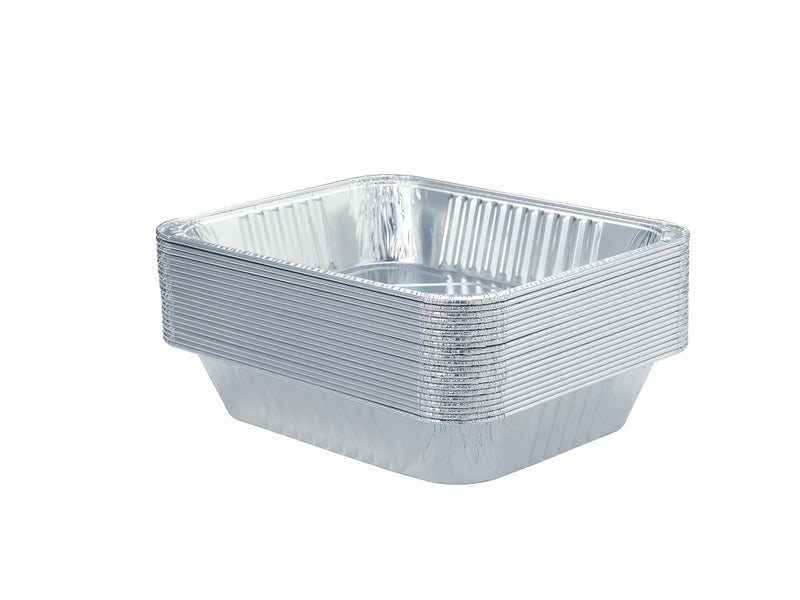 Waytiffer Aluminum Pans 9x13 Disposable Foil Pans (10 Pack) Half Size Deep Steam Table Pans Extra Thick for Baking, Cooking, Roasting, Heating, Serving & Lining Steam-Table Trays - Image 2
