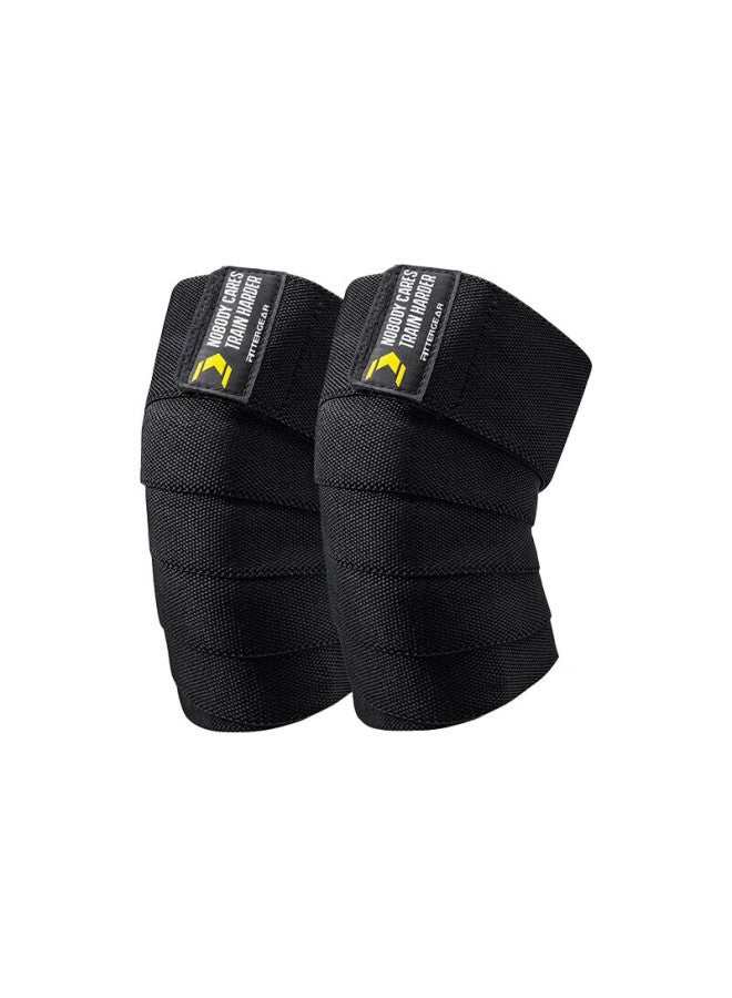 Fittergear Fitness Knee Brace For Men, Weightlifting, Squats, Elastic Knee Wrap, Strength Training Protective Gear - Image 3