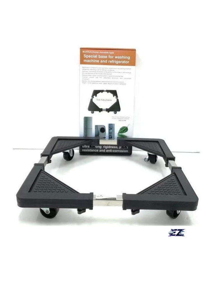 Washing Machine Base Universal Furniture Dolly with 4 Wheels – Adjustable 60-80 CM Size, 135 KG Load Capacity – Mobile Stand Holder Rack Bracket for Washer, Dryer, Refrigerator – Easy to Move & Stabilize Appliances