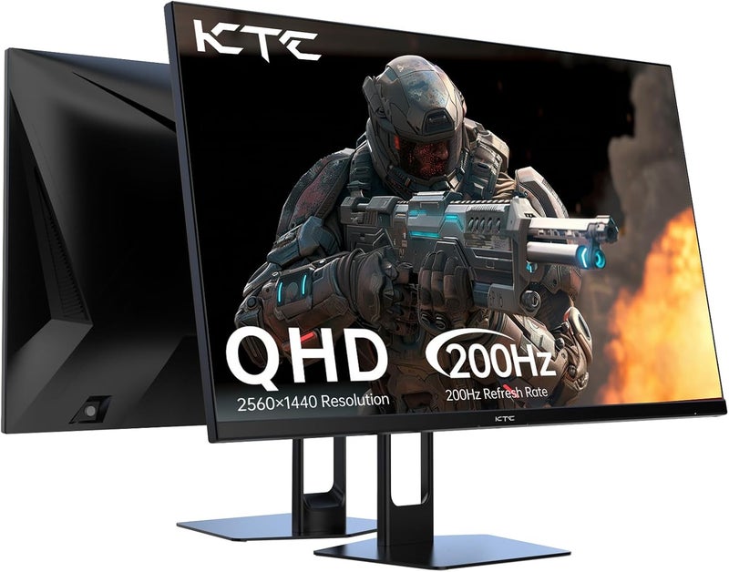 KTC 27 Inch Gaming Monitor - 2K QHD 2560 x 1440 Monitor, Up to 210Hz & 1ms, Bulit-in Speakers, Adaptive Sync, HDR400, 131% sRGB, IPS Monitors Gamer with HDMI 2.0 x 2 & DP1.4 x 2, H27T22C-3 - Image 1