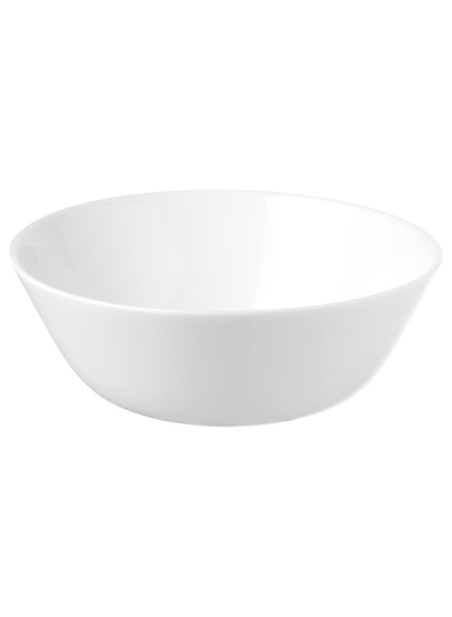 OFTAST 6-piece 15cm porcelain bowl set, dishwasher and microwave safe White. - Image 2