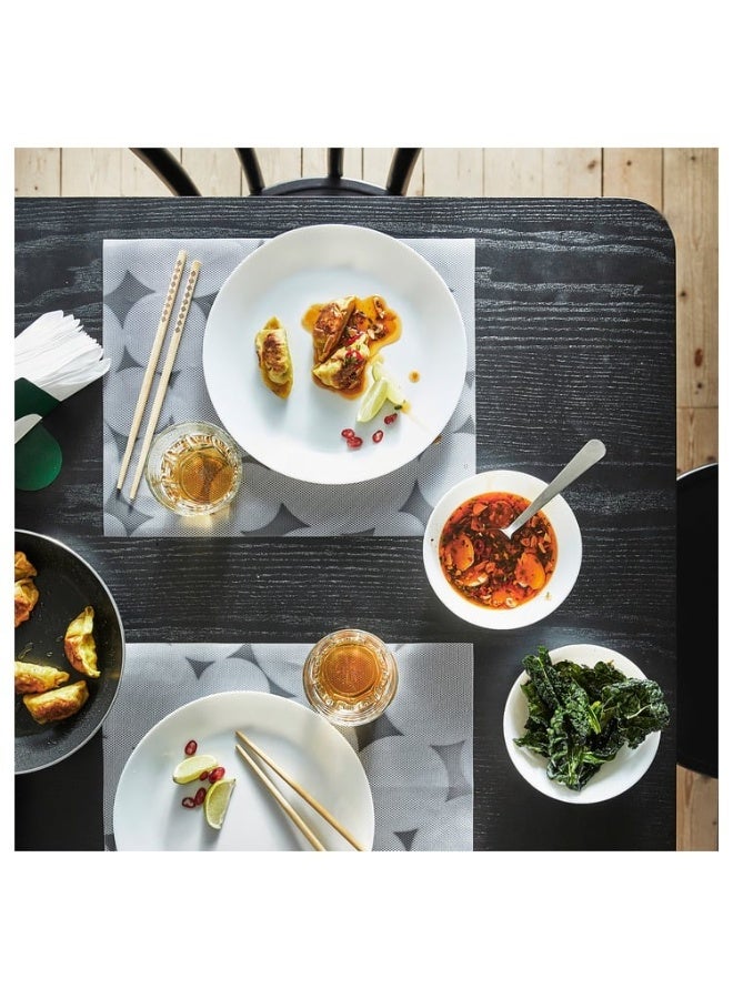 OFTAST 6-piece 15cm porcelain bowl set, dishwasher and microwave safe White. - Image 4