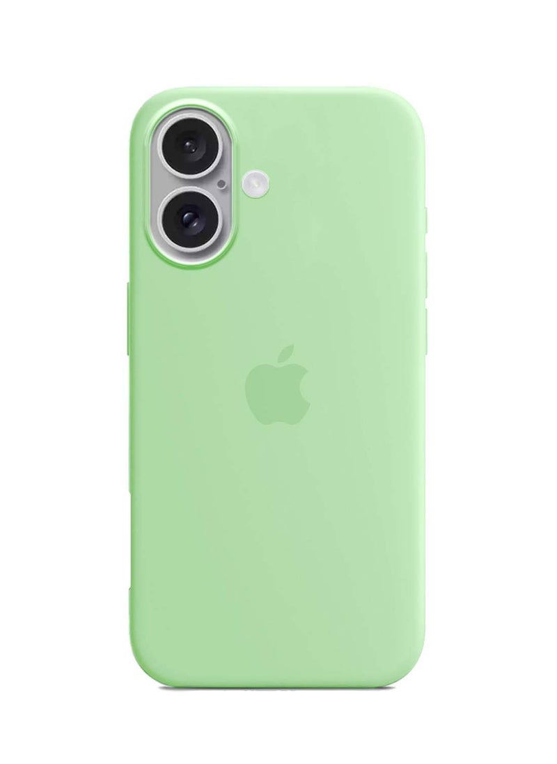 Wtech - Apple iPhone 16 2024 Premium Soft Liquid Silicone Case Cover - Spring Green - Image 1