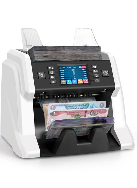 Ribao BC-55 Money Counting Machine Multi currency Cash Counter Note Counter Serial Number Record UV/MG/IR/2CIS Detection