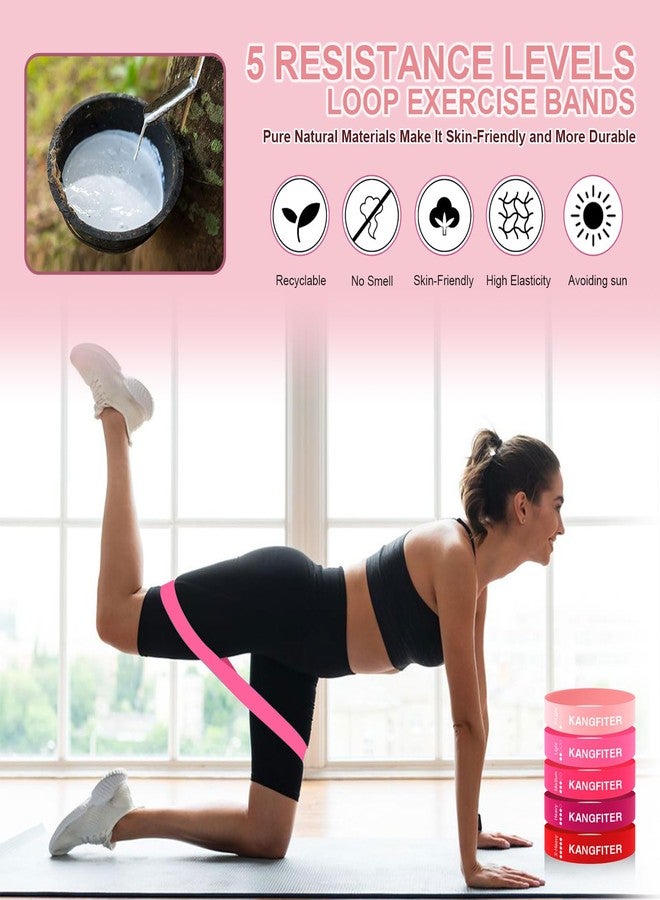 KANGFITER Pilates Ring Set 11 PCS, Magic Circle Yoga Ring, Pilates Ball, Adjustable Ankle Wrist Weights, Resistance Bands, Tape Measure, Pilates Kit Equipment Accessories for Women Home Workouts Yoga - Image 5