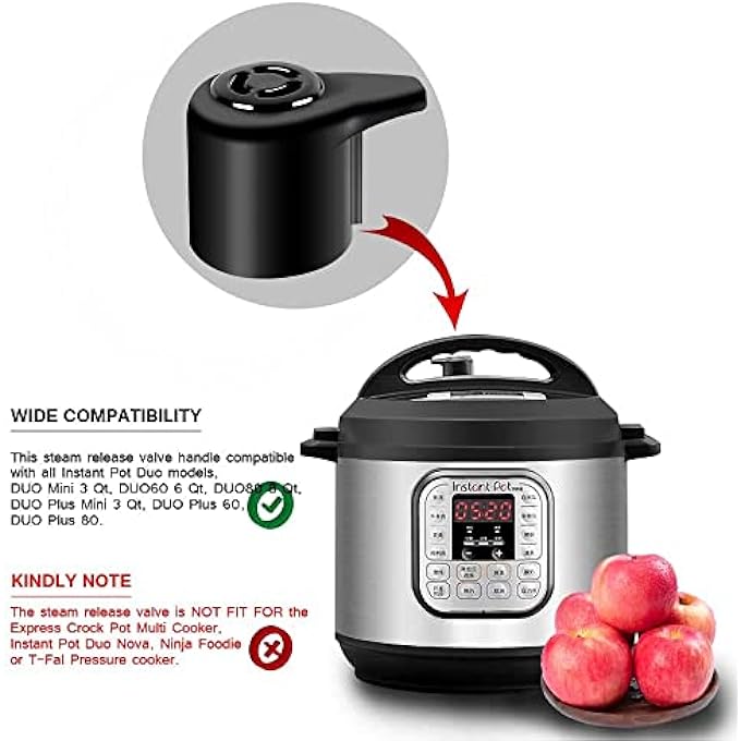 Steam Release Valve Universal Pressure Valve For Instant Pot 3 5 6 8 Qt Quart  Steam Release Handle Accessory For Electric Pressure Cooker2Pcs - Image 4