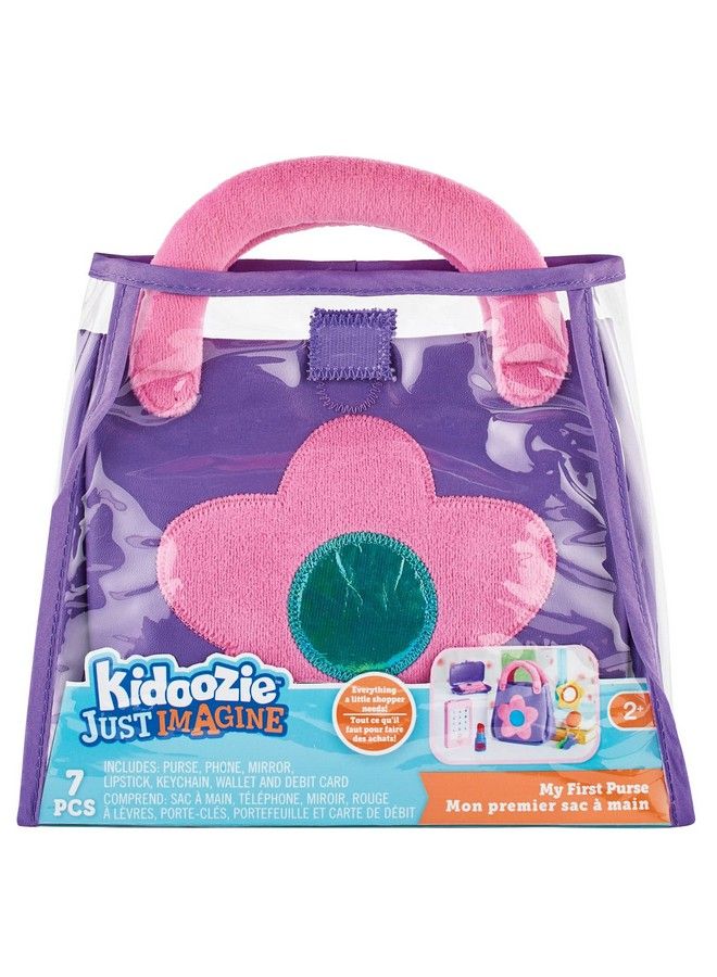 Kidoozie My First Purse Pretend Play Purse With Wallet Credit Card Lipstick Mirror And More For Ages 2+. Kids Will Love Pretending To Be Grownups!  - Image 4