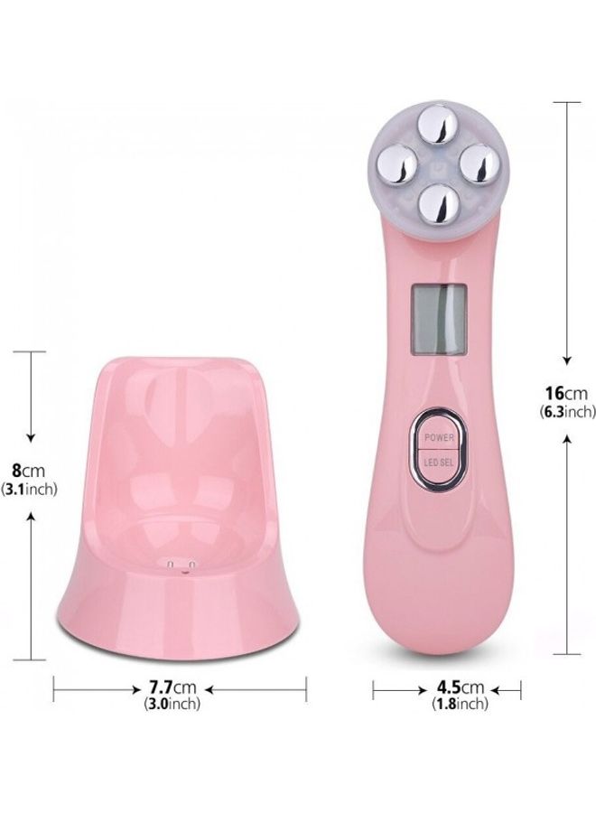 MARGOUN Mesotherapy Facial Radio Frequency Massager Pink 5 × 15 × 8.5cm - Image 3