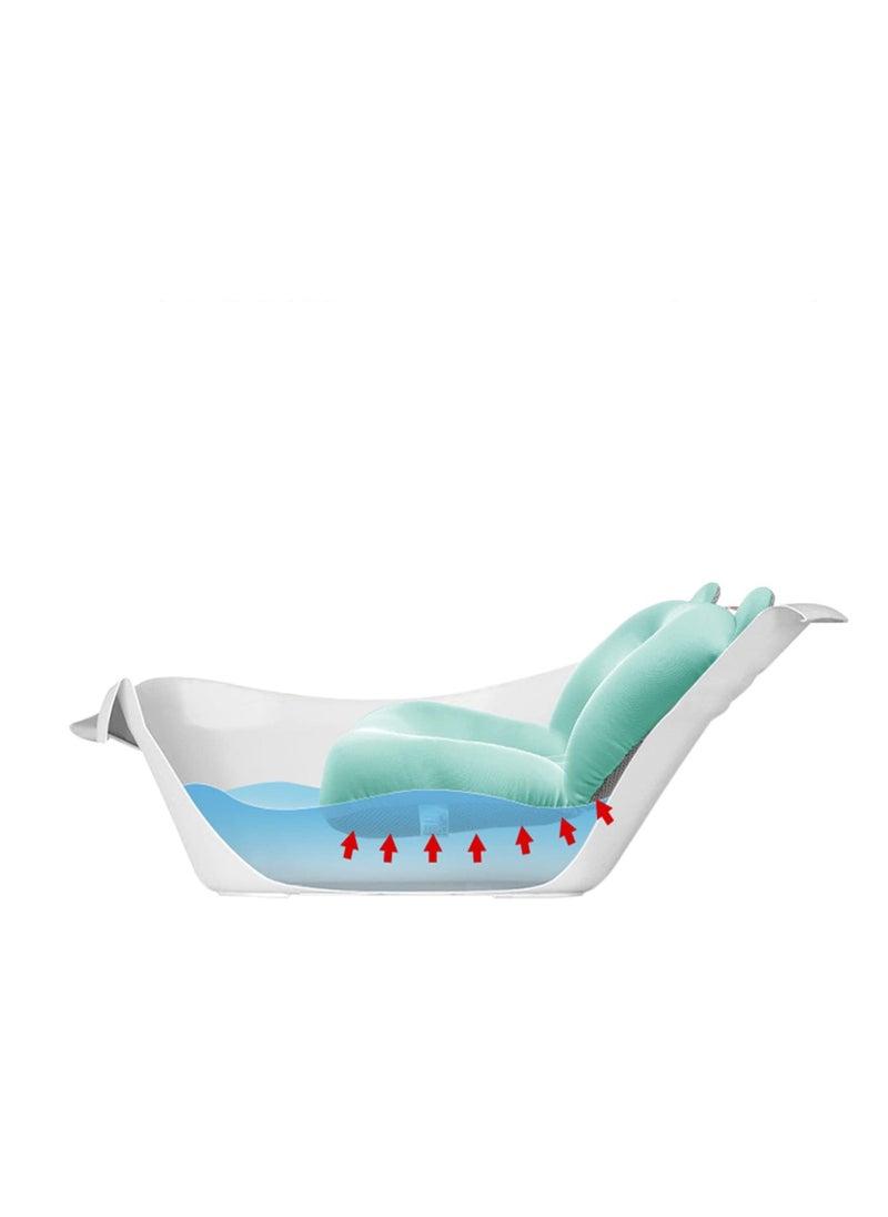 Baby Non-Slip Bath Pad Bath ,Support Seat Shower Mat for Bathtub Newborn Floating Bathing Tub Seat ,Infant Bathing Support Cushion Net Adjustable Sling Bath Pillow Bathtub Shower Pad for Bathtub - Image 2