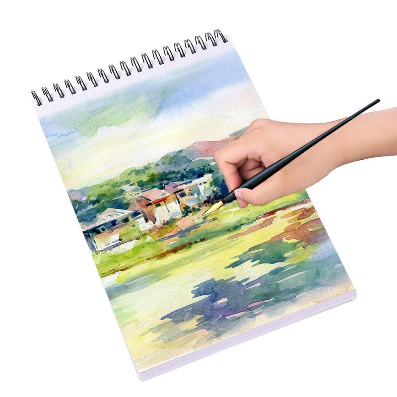 BB Bachmore Bachmore Drawing Pad 9X12 Inch (110lb/180g), 60 Sheets, Top Spiral Bound Multi-Media for Artist Pro & Amateurs | Acrylic Art, Ink, Paint, Oil Pastels,Watercolor Mixed Media Sketch - Image 4