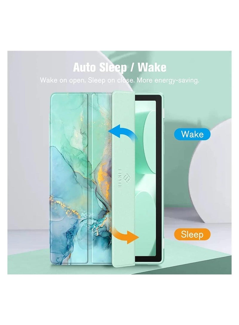 Captaintech Comptible for Samsung Galaxy Tab A8 Case Hybrid Slim Case for 10.5 Inch 2022 Model SM X200 X205 X207 Shockproof Cover with Clear Transparent Back Shell Auto Wake Sleep - Image 5