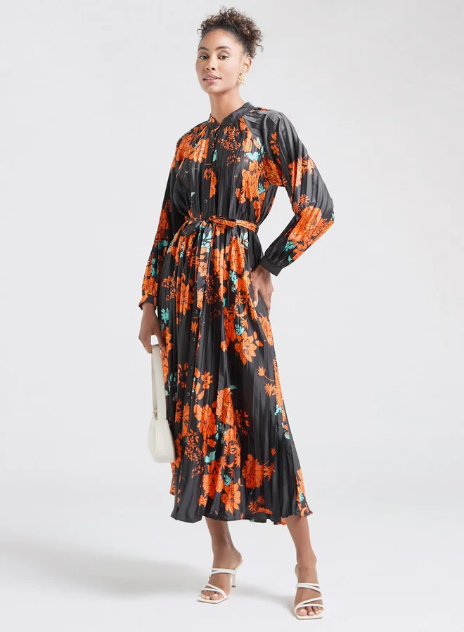 Splash FAV Floral Pleated Dress
