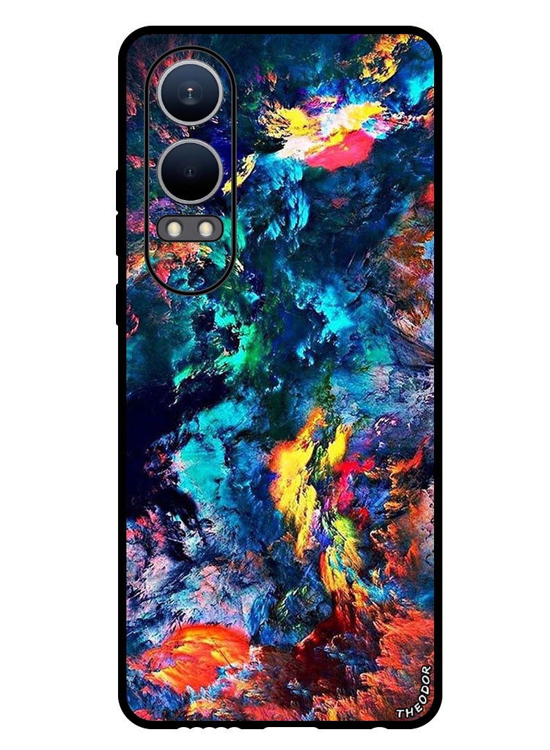 Theodor Protective Case Anti Scratch Shock Proof Bumper Cover For Oppo K12x (China) Water Colour - Image 1