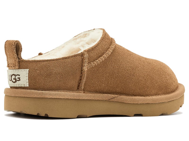 UGG Kids' K Classic Micro Boot, Chestnut, 3 - Image 3