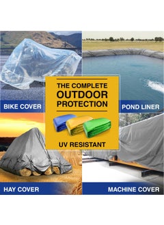 TUFFPAULIN TUFFPAULIN 6FT X 9FT 120 GSM Silver Tarpaulin Tirpal Extra Strong Reinforced Eyelets UV Resistant 100 Waterproof Virgin 6 Layer MLCL 3D Rib Technology1 No  - Image 3