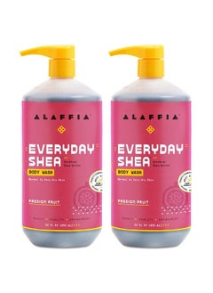 Alaffia Everyday Shea Body Wash Naturally Helps Moisturize And Cleanse Without Stripping Natural Oils With Fair Trade Shea Butter Neem And Coconut Oil Passion Fruit 2 Pack 32 Fl Oz Ea  - Image 2