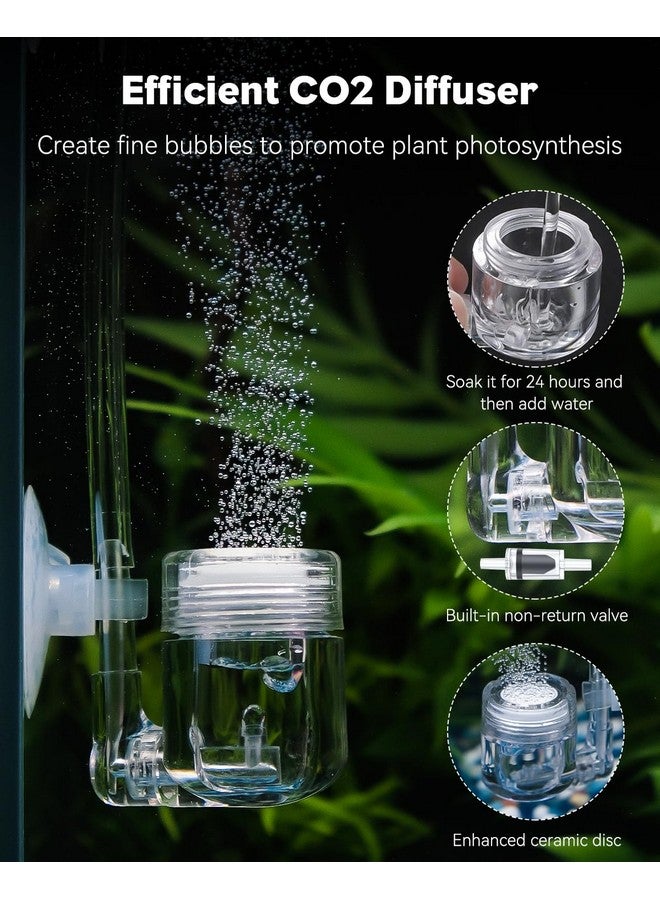باوفلي مجموعة نظام مولد ثاني أكسيد الكربون لأحواض السمك من Pawfly، ثاني أكسيد الكربون لنباتات الأحواض، مولد ثاني أكسيد الكربون للنباتات، مجموعة حوض سمك DIY مع منظم ناشر ثاني أكسيد الكربون ومقياس ضغط وصمام أمان - Image 4