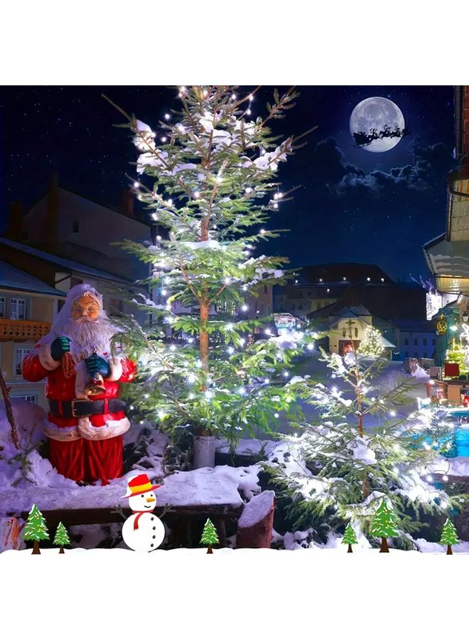 أضواء الشرفة الشمسية البيضاء بخيوط 20 LED و8 أوضاع قابلة للتعتيم لحديقة عيد الميلاد - Image 5