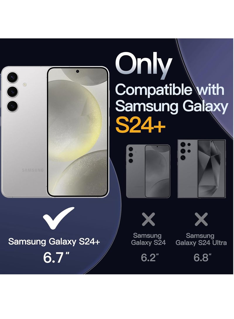 DUSALA Magnetic Case for Samsung Galaxy S24+ / S24 Plus 5G, Compatible with MagSafe, Shockproof Protective Phone Cover, Non-Yellowing Hard Clear PC Back (Clear) - Image 2