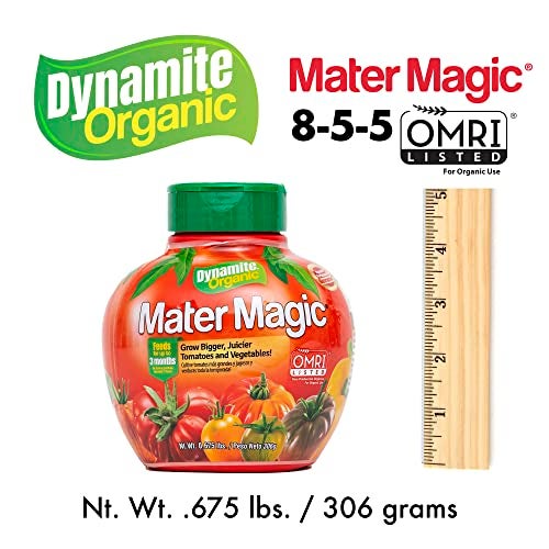 Dynamite Mater Magic - Organic Tomato Fertilizer for Bigger, Juicier Tomatoes and Vegetables, OMRI Listed, Nitrogen and Calcium-Rich Plant Food - .675 Pound Container with Shaker Lid - Image 4