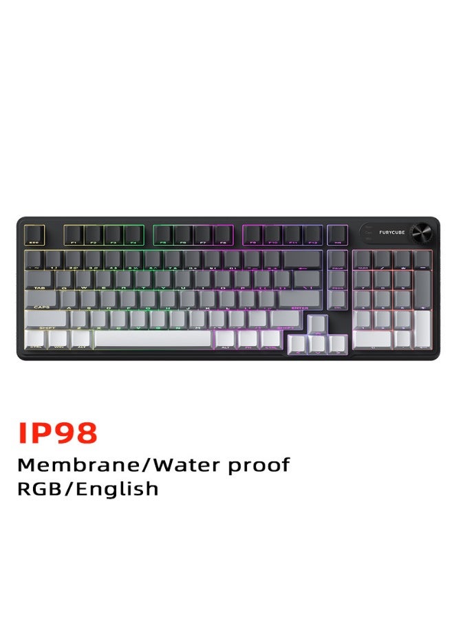 مكعب غاضب لوحة مفاتيح الألعاب الميكانيكية FURYCUBE IP98 مقاومة للماء وقابلة للغسل - Image 1