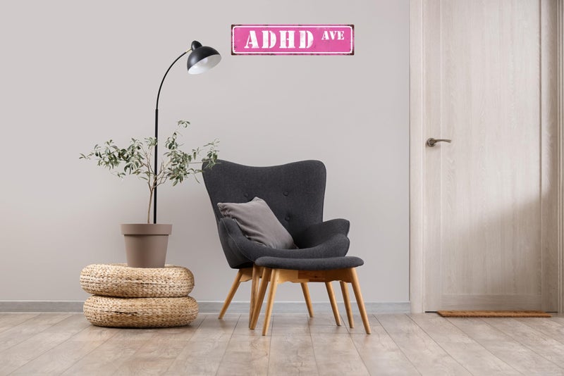 WSUPBPR Adhd Ave Street Sign Retro Funny Wall Decor Metal Tin Signs Fall Season Horror Theme Inappropriate Humor Bar Home College Dorm Decor 16x4 in - Image 5