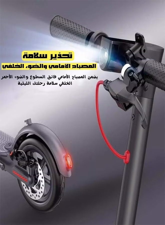 Fitness World Electric scooter aluminum alloy body,Light and easy to carry,Two-wheel fast folding scooter,Electric scooter with lithium battery, fast charging, and dual brake system, with a speed of up to 25 km/h,Application control,Suitable for adult men and women for work and leisure,Durable 25cm airless tires, 350W max motor, 25km/h max speed, 30km max range, easy brakes, 150kg max weight - Image 3