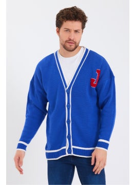 Cool Tarz Cool Style Men's Saxe Embroidered Buttoned Knitwear CARDIGAN-TRZ8184R02S  - Image 1