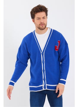 Cool Tarz Cool Style Men's Saxe Embroidered Buttoned Knitwear CARDIGAN-TRZ8184R02S  - Image 4