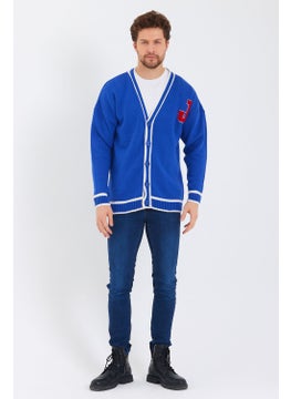 Cool Tarz Cool Style Men's Saxe Embroidered Buttoned Knitwear CARDIGAN-TRZ8184R02S  - Image 2