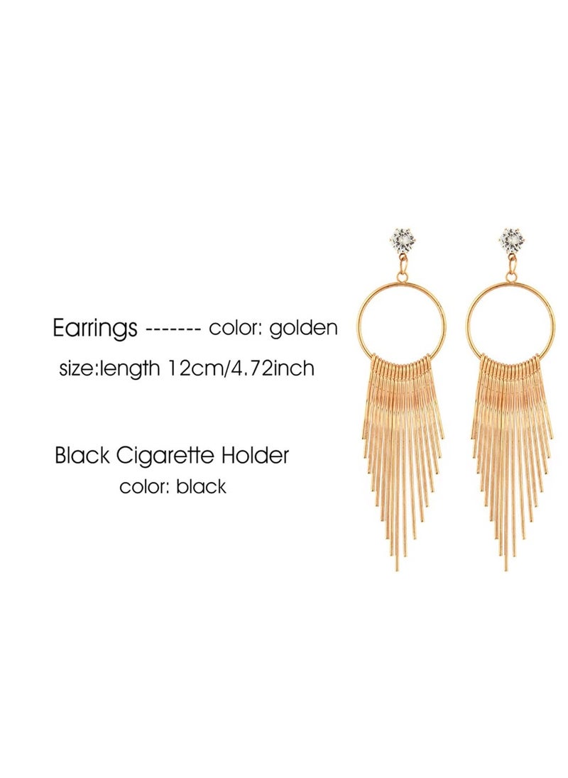 Generic - 1920s Flapper Dress Up Set for Women, Elegant Accessories with Headband, Long Gloves, and Pearl Necklace for Great Gatsby Theme Parties - Image 1
