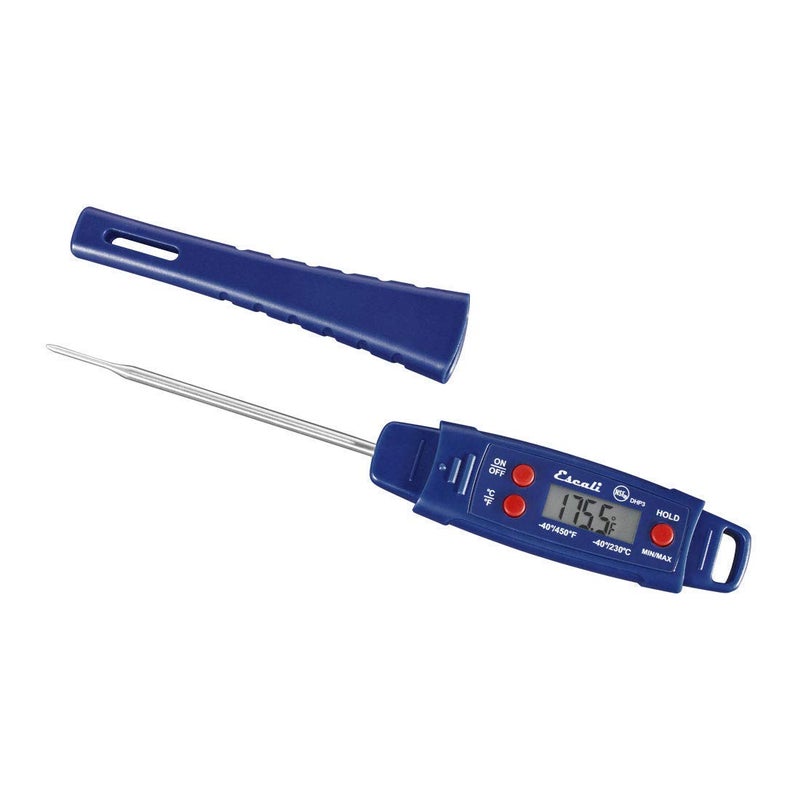 Escali DHP3 Advanced Digital Waterproof Meat Thermometer Temperature Hold Protective Sheath Handle IPX7 Protection