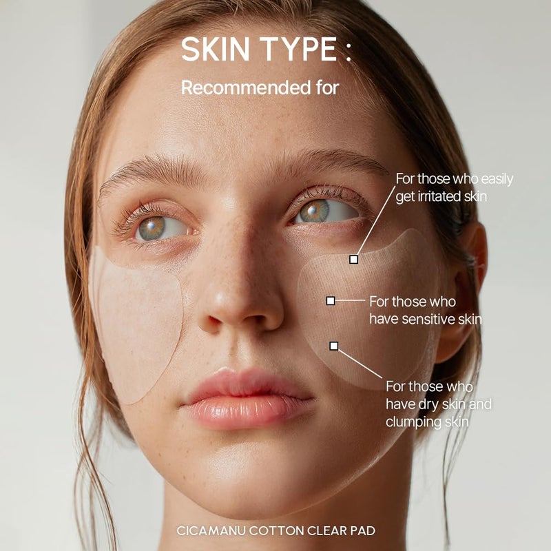 Parnell Cicamanu Cotton Clear Pad | Gentle Daily Exfoliating & Soothing Pads for Acne Prone Sensitive Skin | Cica LHA PHA Ceramide HA | Unbleached Biodegradable (90 Count) - Image 5