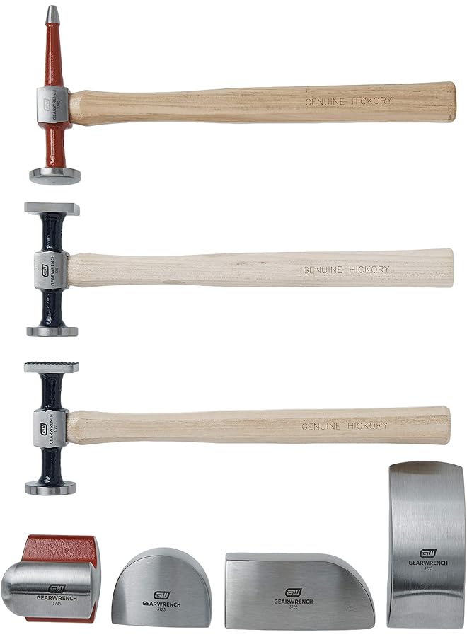 GearWrench 7 Pc. Auto Body Tool Set, Hammers And Dollys, 82302 - Image 1