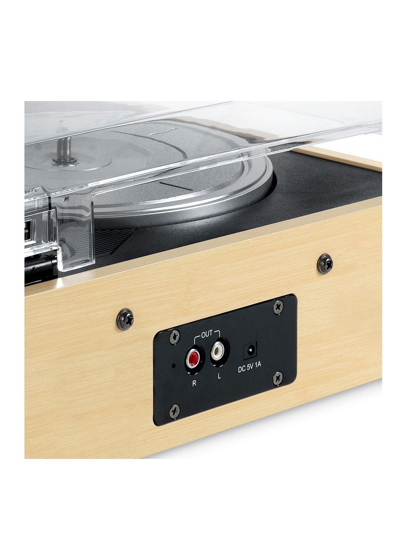 VICTROLA - The Eastwood 3-Speed Bluetooth Turntable Record Player with Built-in Speakers and Dust Cover VTA-72 - Image 1