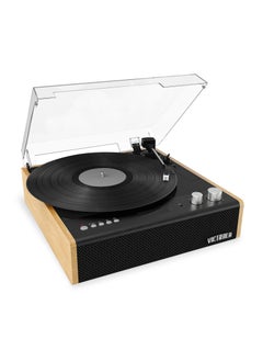 The Eastwood 3-Speed Bluetooth Turntable Record Player with Built-in Speakers and Dust Cover VTA-72