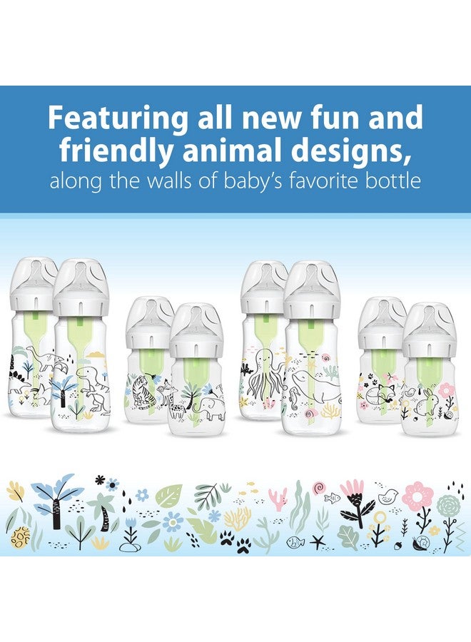 Dr. Brown's Dr. Brown’s Natural Flow Anti-Colic Options+ Wide-Neck Baby Bottle Designer Edition Bottles, Ocean Decos, 9 oz/270 mL, Level 1 Nipple, 2-Pack, 0m+  - Image 5