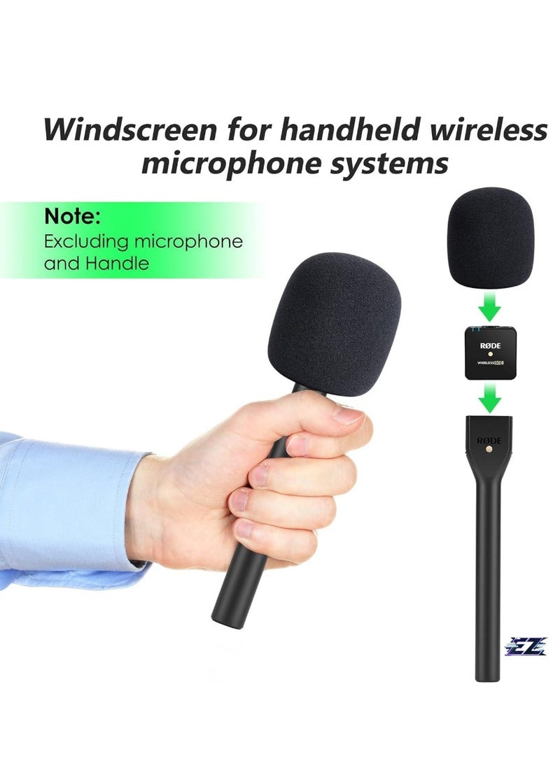 ELTRAZONE Microphone Cover Foam – Compatible with Multiple Brands, Suitable for Handheld Interview Adapters, Blocks Plosives for Clear Sound Quality, Durable Foam for Professional Use - Image 2