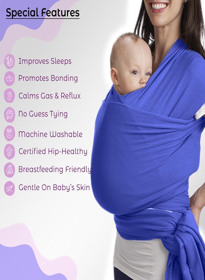 Bembika Adjustable Hands-Free Baby Sling Carrier Lightweight, Foldable Baby Wrap & Newborn Carrier Comfortable, Travel-Friendly Baby Wrapping Cloth-(Sapphire 0-18 Months |3-12 Kg) - Image 4