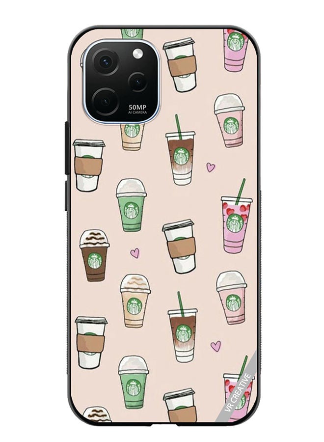 VR CREATIVE Protective Case Cover For Huawei Enjoy 50z Starbucks 2 Design Multicolour - Image 1