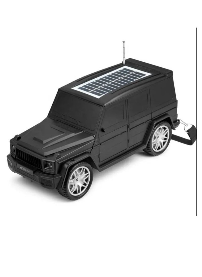 Kisonli - Bluetooth Speaker Car Solar Charging B2 Kisonli With Flashlight USB Portable - Black - Image 1