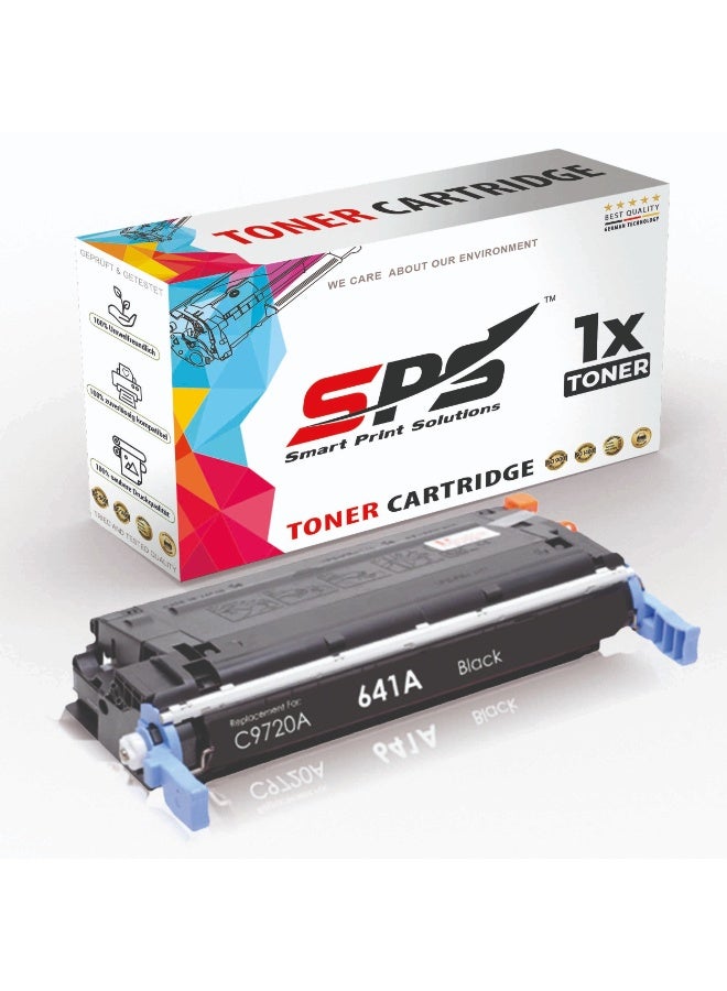 Smart Print Solutions خراطيش حبر متوافقة مع SPS لـ HP - C9720A 641A | 1x أسود | إنتاج يصل إلى 9,000 صفحة - Image 1