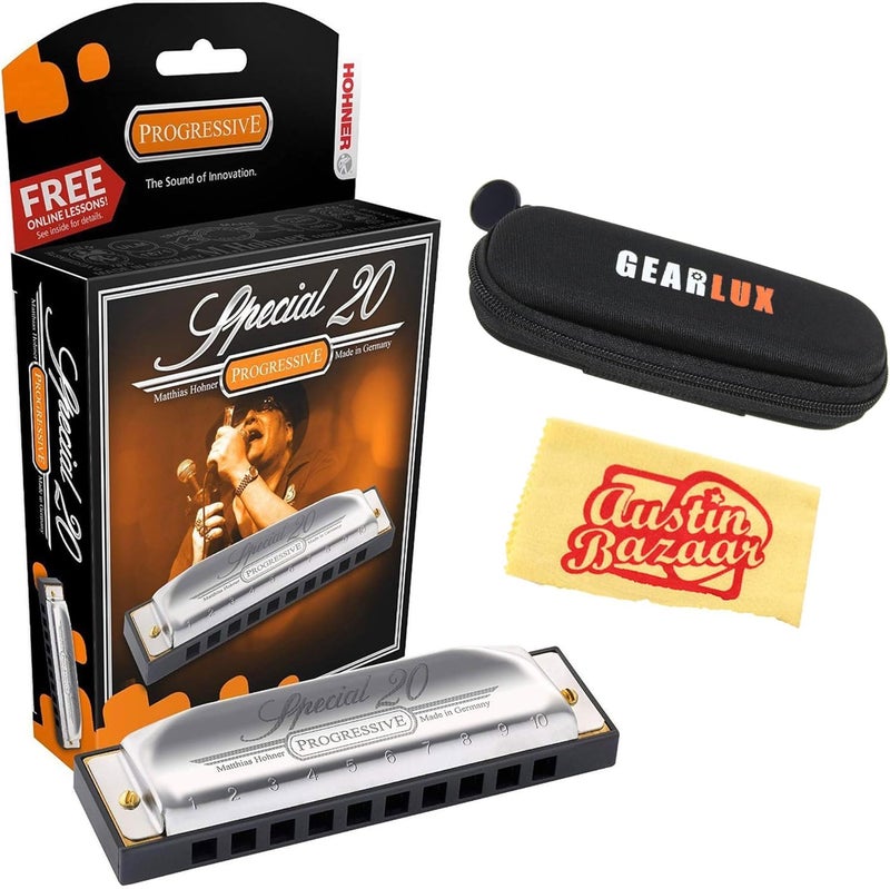 Hohner 560 Special 20 Harmonica Bundle with Case - Image 1