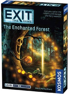 Thames & Kosmos Exit The Enchanted Forest; Escape Room Game In A Box; Exit The Game ; A Kosmos Game ; Family Friendly Cardbased Athome Escape Room Experience For 1 To 4 Players Ages 12+ Black  - Image 1