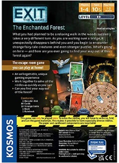 Thames & Kosmos Exit The Enchanted Forest; Escape Room Game In A Box; Exit The Game ; A Kosmos Game ; Family Friendly Cardbased Athome Escape Room Experience For 1 To 4 Players Ages 12+ Black  - Image 2