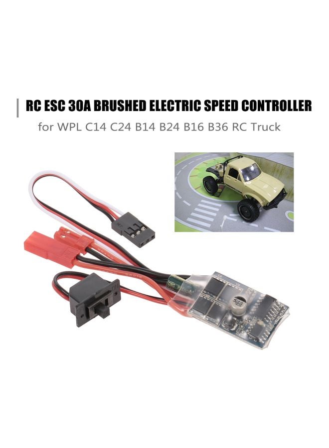 RC ESC 30A Brushed Electronic Speed Controller For RC Truck RCAJ169 - Image 2
