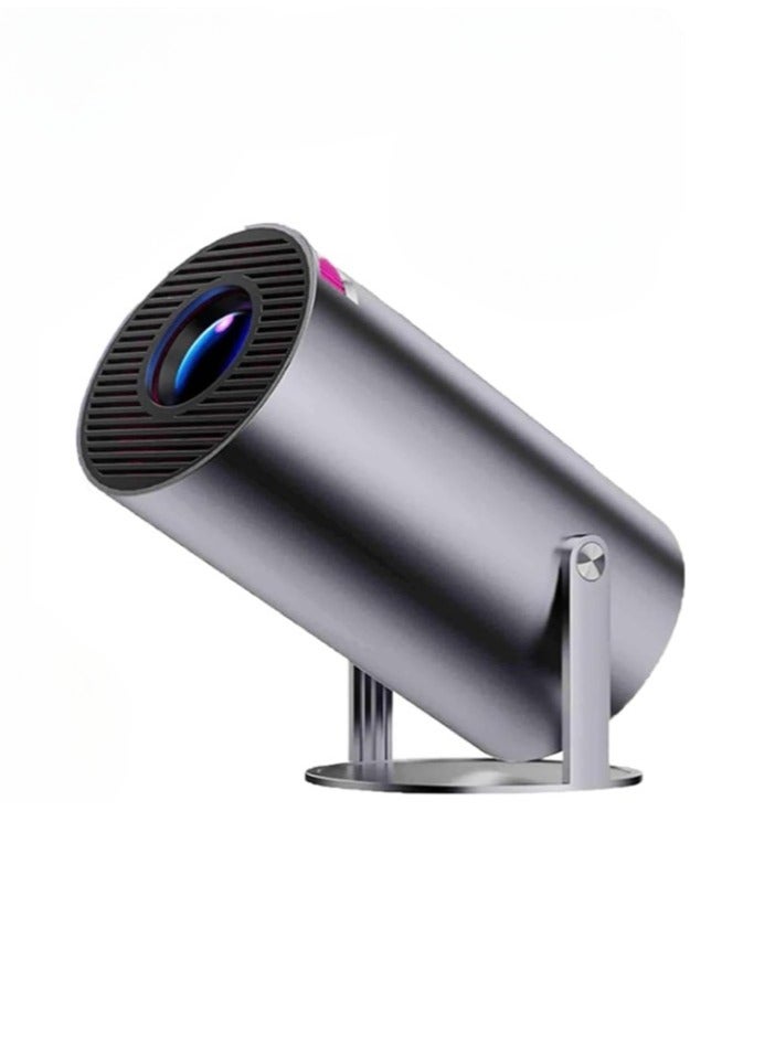 Mi VAZA جهاز عرض محمول، جهاز عرض HD لتصحيح الانحراف التلقائي بتقنية WIFI 4K، جهاز عرض أفلام USB صغير خارجي، أجهزة عرض مسرح منزلي ذكي LED للفيديو للمكتب المنزلي، (قطعة واحدة، أسود 5) - Image 1